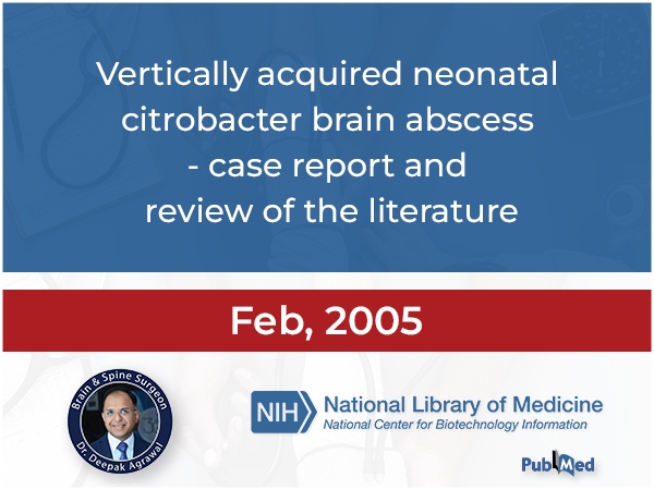 Vertically acquired neonatal citrobacter brain abscess- case report and review of literature