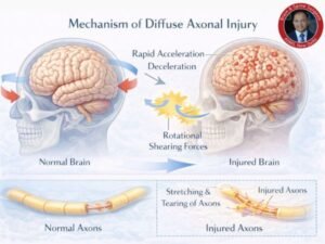 Diffuse axonal injury severity comparison