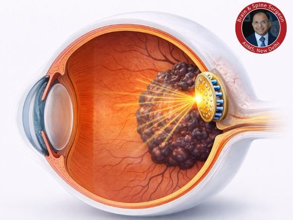 Choroidal melanoma treatment with plaque brachytherapy