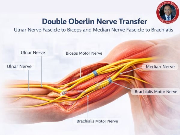 Double Oberlin nerve transfer illustration