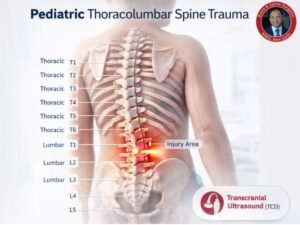 Pediatric thoracolumbar spine injury illustration