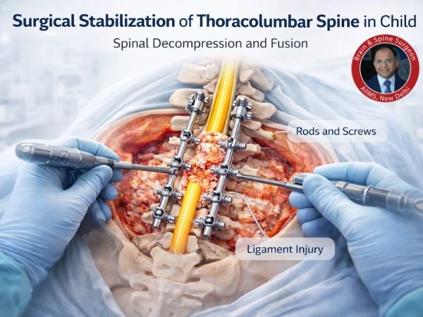 Spinal stabilization in pediatric surgery