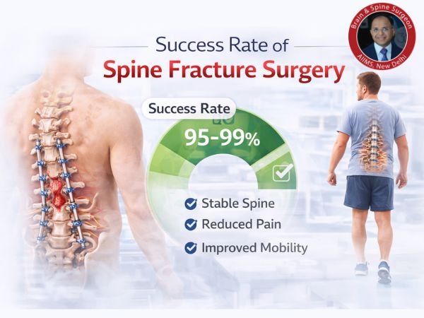 Spine fracture surgery success rate infographic