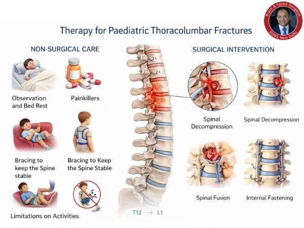 Therapy for paediatric thoracolumbar fractures
