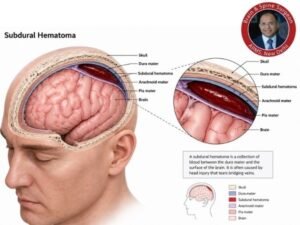 brain showing subdural hematoma