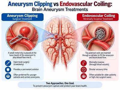 Aneurysm Treatments Clipping vs Coiling