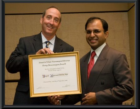 YOUNG NEUROSURGEON OF THE YEAR AWARDED BY CNS/CSNS, USA