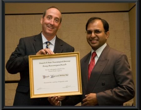 YOUNG NEUROSURGEON OF THE YEAR AWARDED BY CNS/CSNS, USA