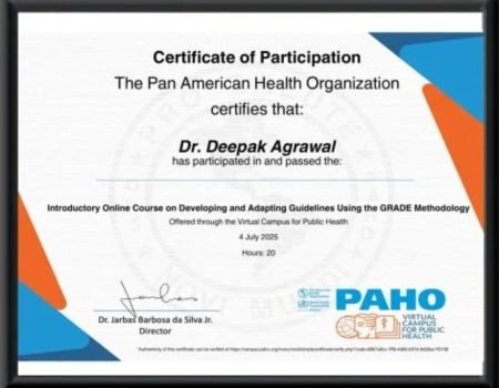 GRADE Methodology Course Certificate